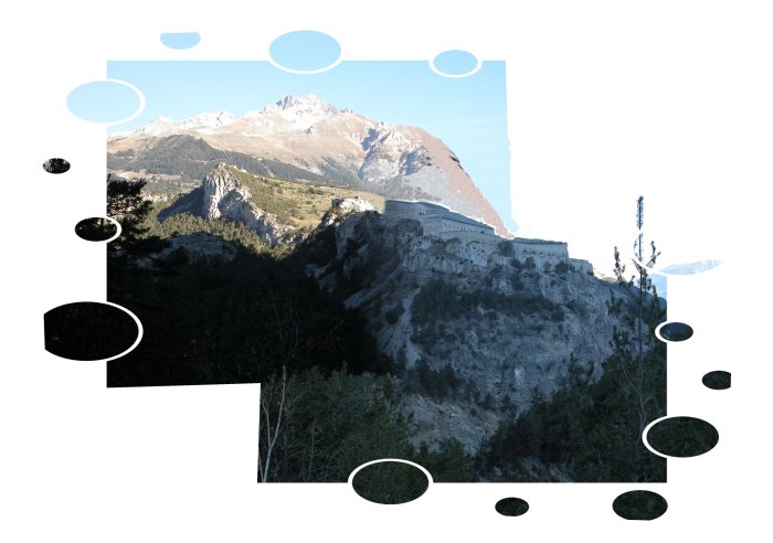 panorama sui Forti savoiardi a Aussois-La Norma in Savoia-Francia -47497 bytes-